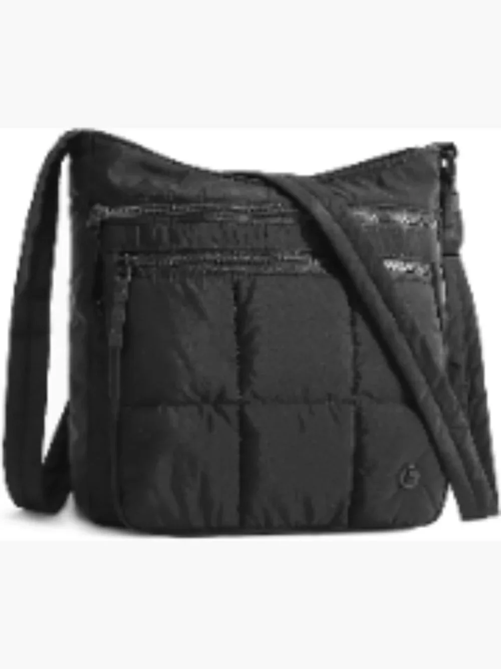 Nylon Quilted Crossbody Bag for Women, Lightweight Puffer Shoulder Purse with